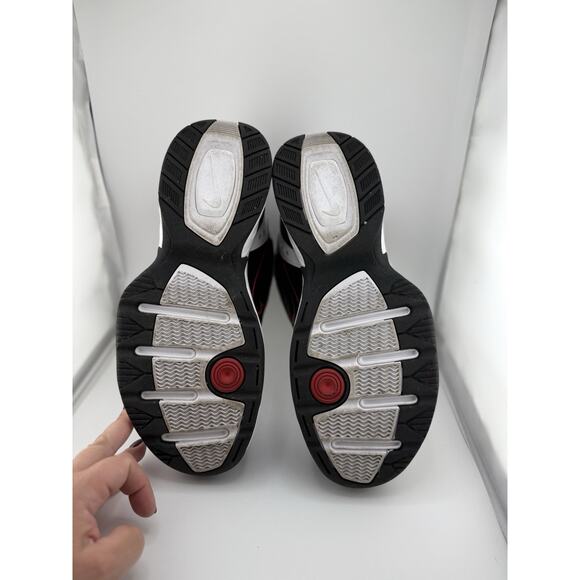 NIKE AIR MONARCH IV 4 EXTRA WIDE 4E WHITE/BLACK/RED CROSS TRAINER MEN SIZE 9.5W - Picture 6 of 8